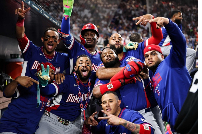 WBC에서 D조 1위에 오른 도미니카공화국 선수들. 연합뉴스 