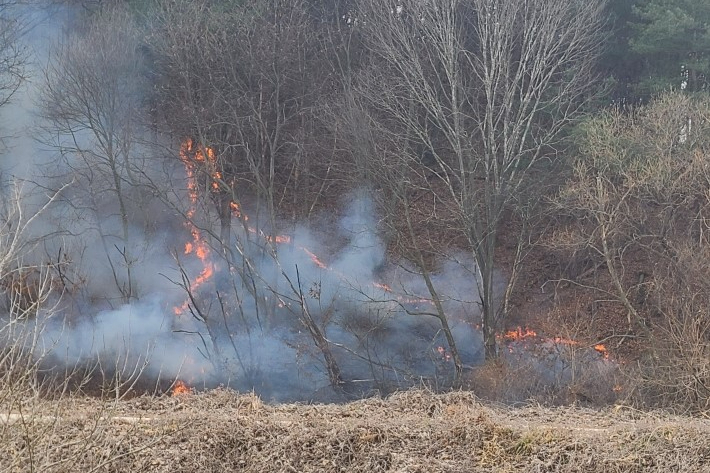 남원 산불 발생 현장. 산림청 제공