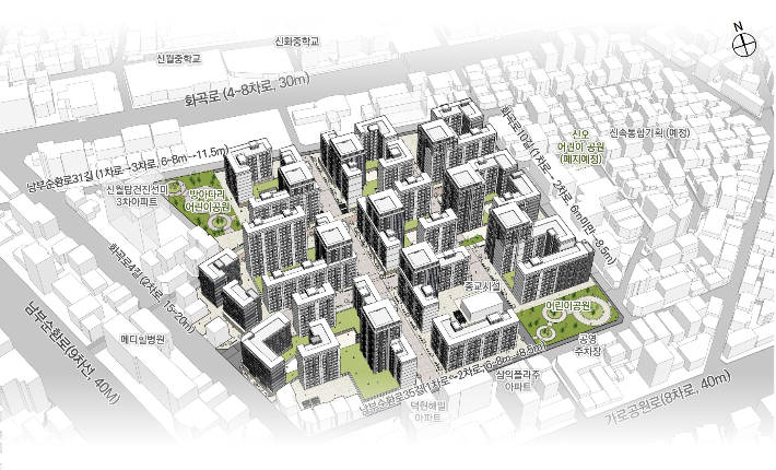 양천구 신월5동 77번지 일대 조감도. LH 제공