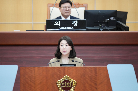 서난이 전북도의원이 13일 제425회 임시회 제4차 본회의에서 5분 자유발언을 하고 있다. 전북도의회 제공