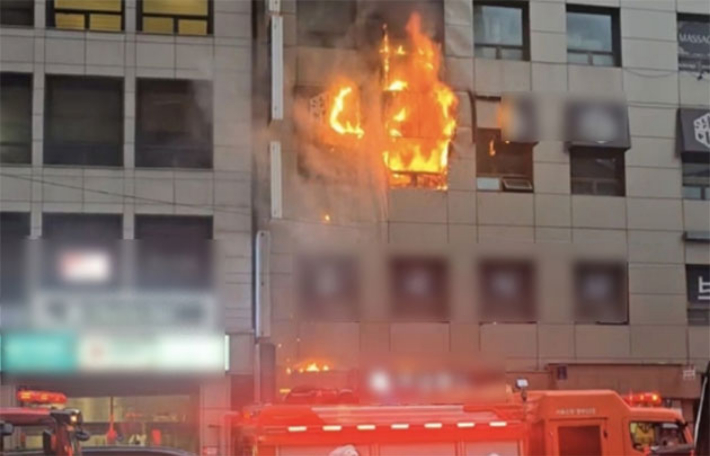 서울 소공동 화재 현장. 연합뉴스