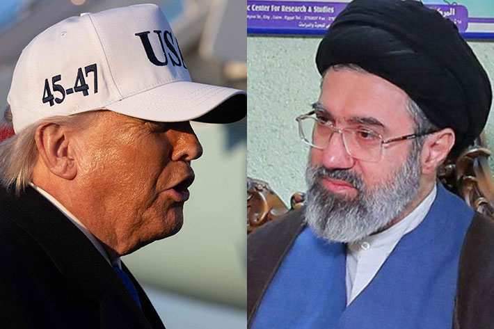 도널드 트럼프 미국 대통령(왼쪽), 모즈타바 하메네이 이란 최고지도자. 연합뉴스