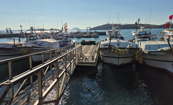 어업어선 선진화 정책-부잔교. 전라남도 제공