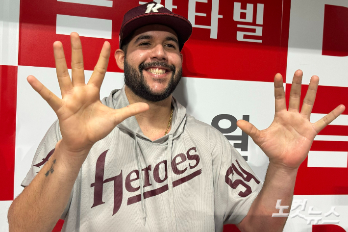 키움 시절 헤이수스. 이우섭 기자