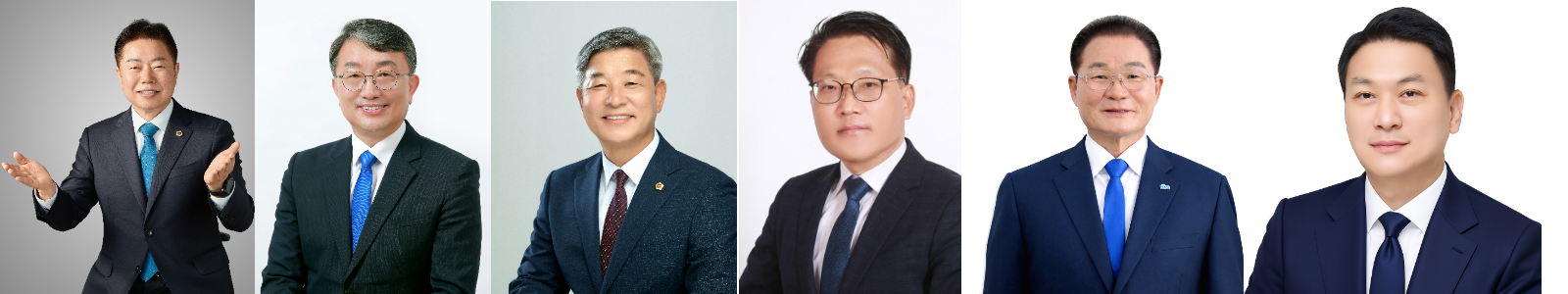 왼쪽부터 임지락 도의원·윤영민 전 화순군의회 부의장·문행주 전 도의원·맹환렬 반부패 국민운동 총연합 연수원장·곽행호 천호편백소장·김회수 조국혁신당 당대표 특보. 각자 제공