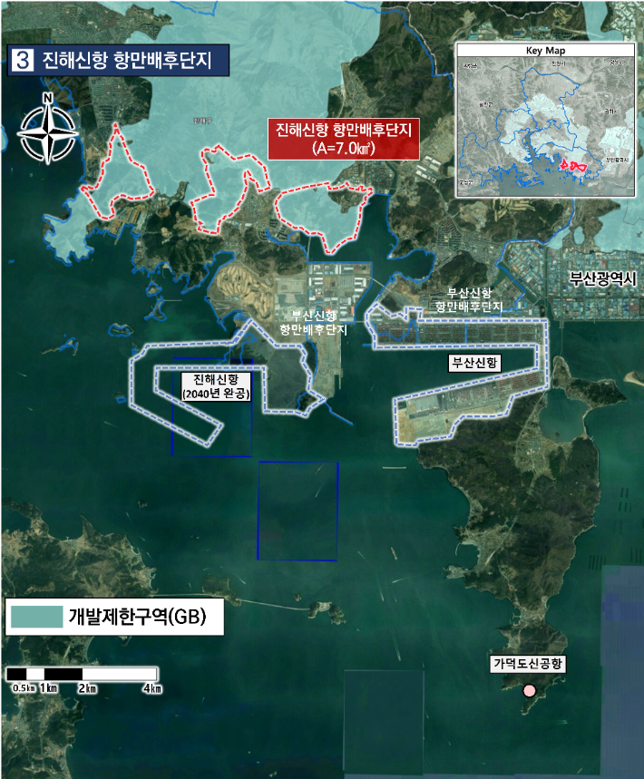 진해신항 항만배후단지. 경남도 제공