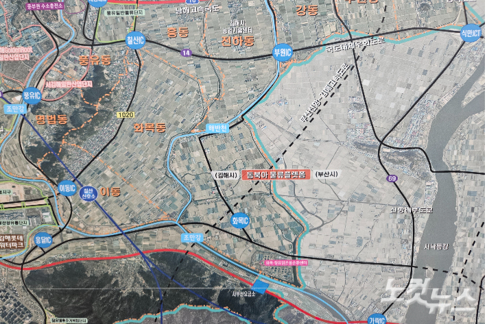 동북아 물류 플랫폼 지도. 이형탁 기자