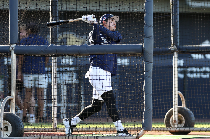 타격 훈련하는 이정후. 연합뉴스