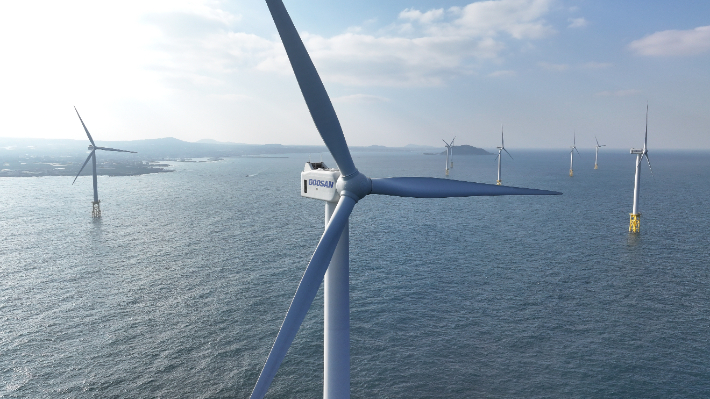 해상풍력 발전기. 연합뉴스