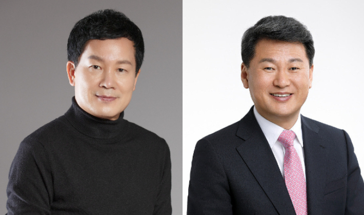 더불어민주당 홍순헌 전 해운대구청장(왼쪽)과 국민의힘 김성수 해운대 구청장. 각 정당 제공
