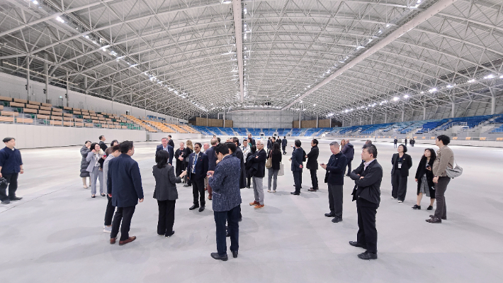 2026 강릉 ITS 세계총회 성공을 위한 현장 점검(올림픽파크). 강릉시 제공