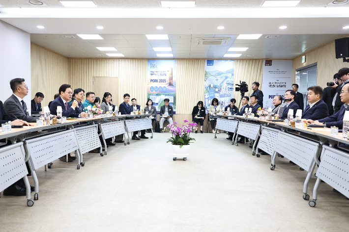 박완수 경남지사-축산 관계자 간담회. 경남도청 제공
