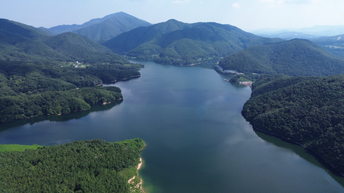 경주시 상수도 주요 수원지인 덕동호 전경. 경주시 제공