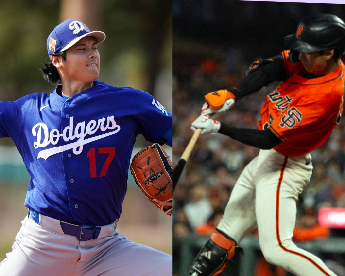 오타니 쇼헤이(사진 왼쪽)와 이정후. 연합뉴스