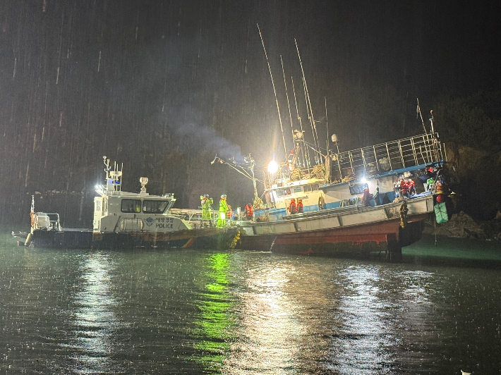 선박 구조 모습. 태안해경 제공