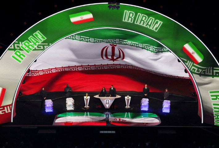 월드컵 조 추첨식의 이란. 연합뉴스
