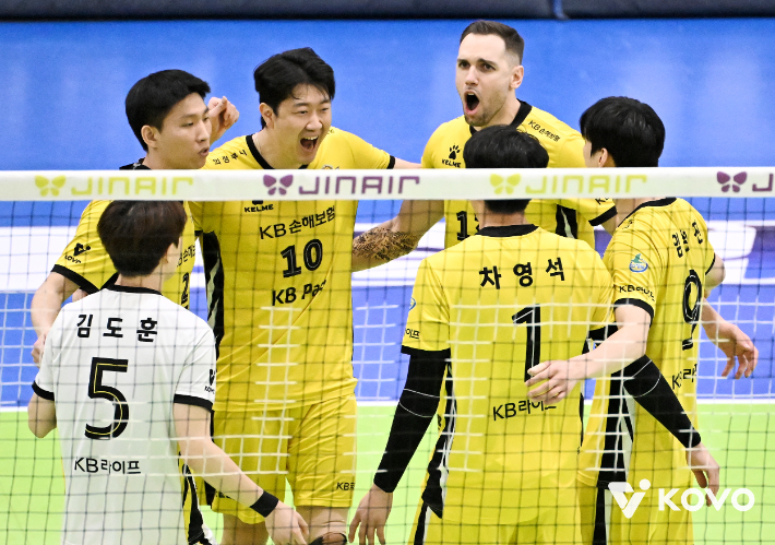 KB손해보험 승리. 한국배구연맹