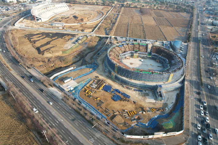 전주 복합스포츠타운 현장. 전주시 제공