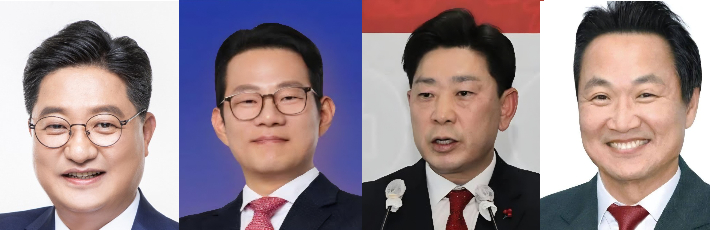 문충운, 박대기, 박용선, 안승대 예비후보(왼쪽부터). 자료사진