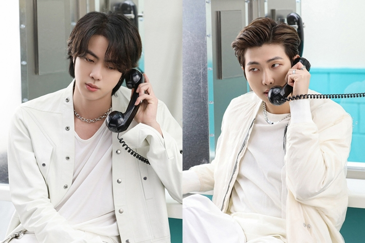 왼쪽부터 방탄소년단 진, RM. 방탄소년단 공식 페이스북