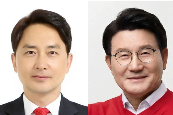 김병욱, 박승호 예비후보(왼쪽부터). 자료사진