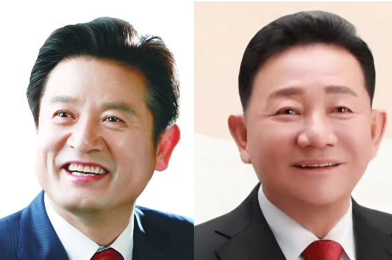 이칠구, 공원식 예비후보(왼쪽부터). 자료사진