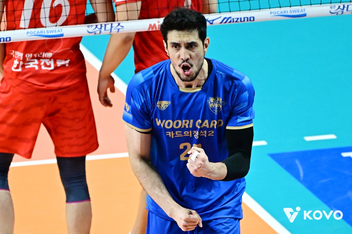 우리카드 아라우조. 한국배구연맹 