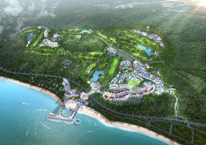 해솔리아 관광단지 조감도. 고성군 제공