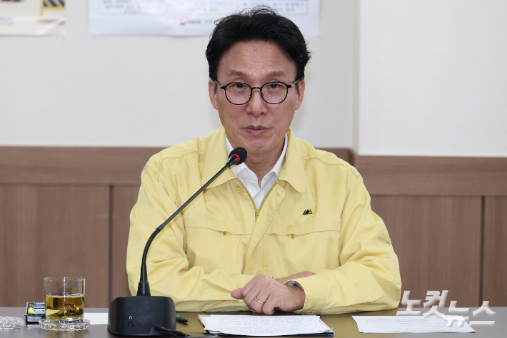 김민석 국무총리. 정부청사사진기자단