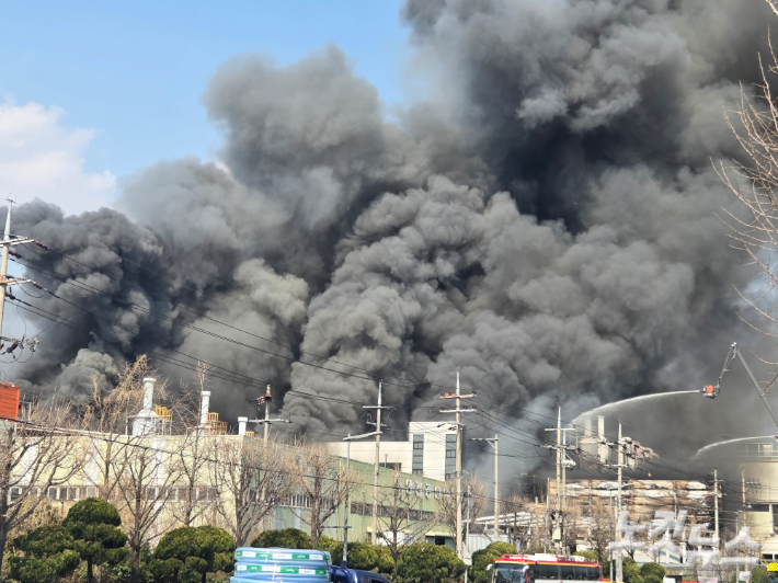 화재 현장. 박우경 기자