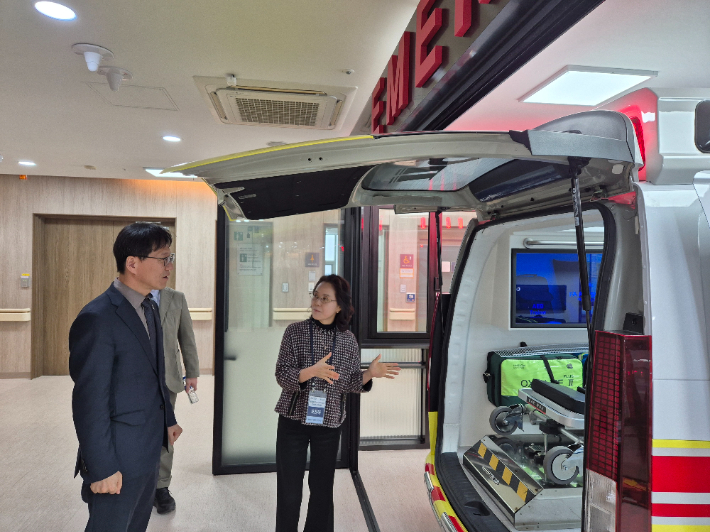 인제대 글로컬 사업 현장 점검. 경남도청 제공 