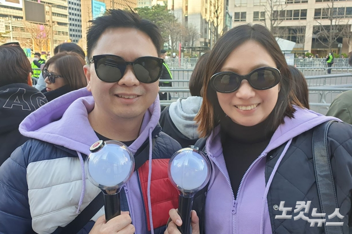 필리핀에서 온 동갑내기 부부 알버트, 엘렌씨. 김수정 기자