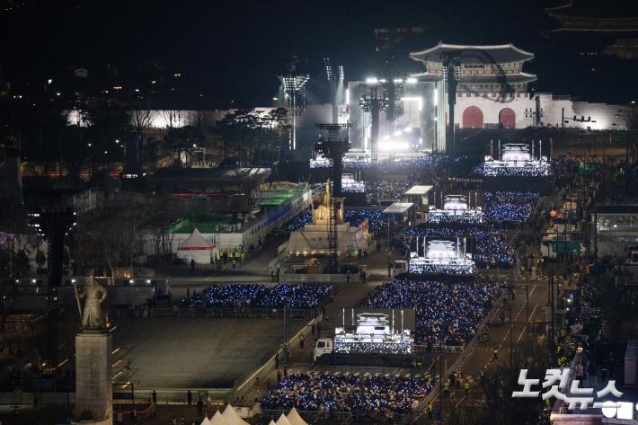 광화문광장에서 열리는 BTS 컴백 공연