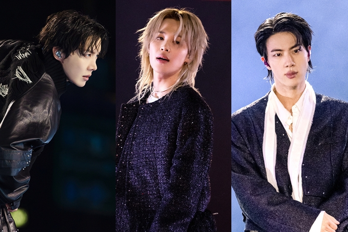 방탄소년단 제이홉, 지민, 진. 빅히트 뮤직/넷플릭스 제공