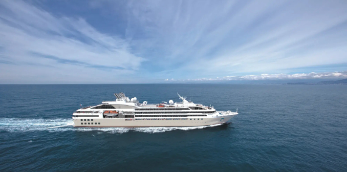 24일 입항하는 르 쏘레알호. 부산항만공사 제공