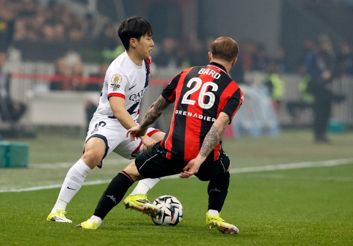 드리블하는 이강인. 연합뉴스