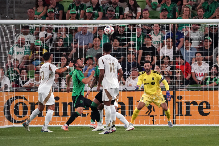 LAFC와 오스틴의 경기 장면. 연합뉴스