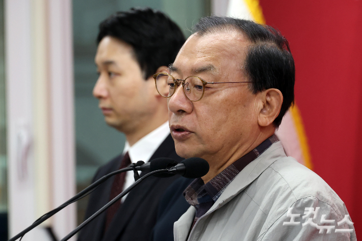 국민의힘 이정현 공천관리위원장. 윤창원 기자