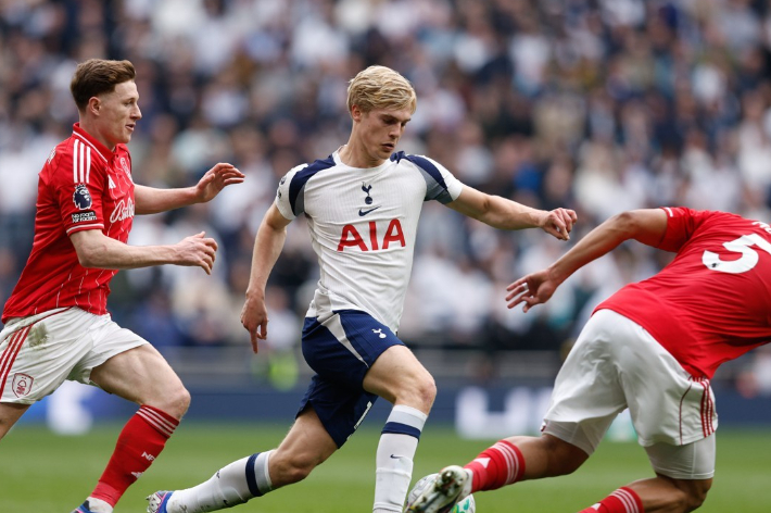 토트넘과 노팅엄 포리스트의 경기 장면. 연합뉴스