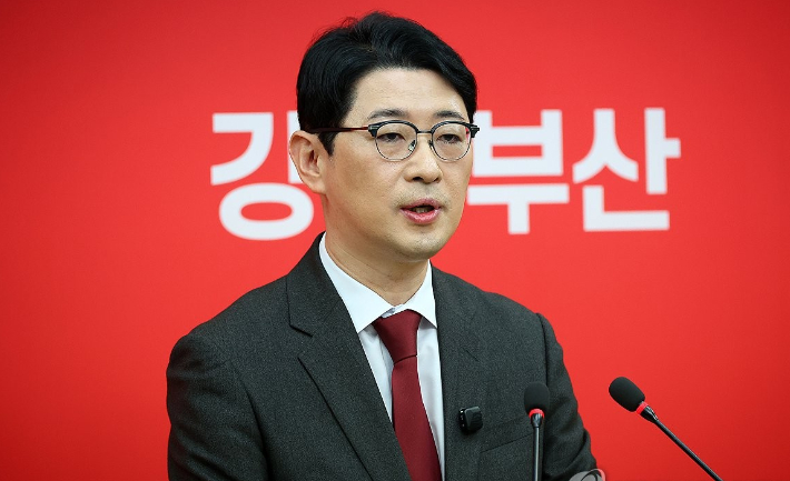 국민의힘 부산시장 경선에 뛰어든 해운대갑 주진우 의원. 연합뉴스