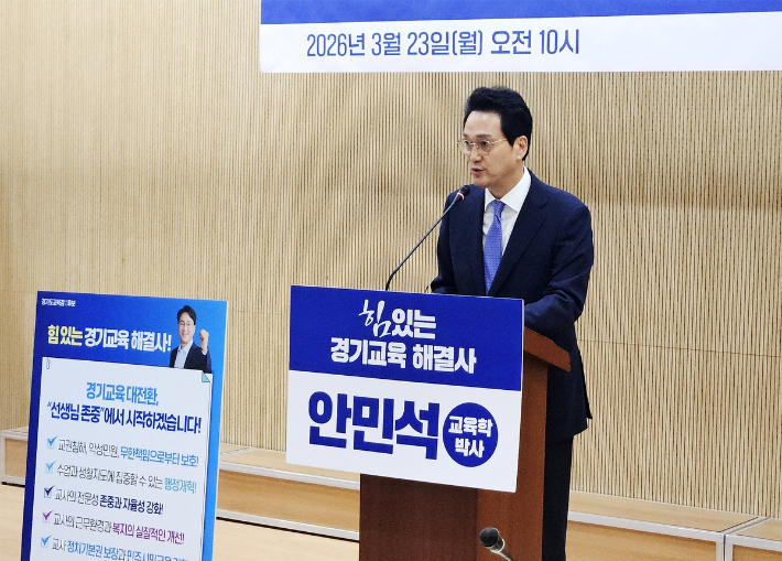 안민석 경기도교육감 예비후보. 안민석 캠프 제공