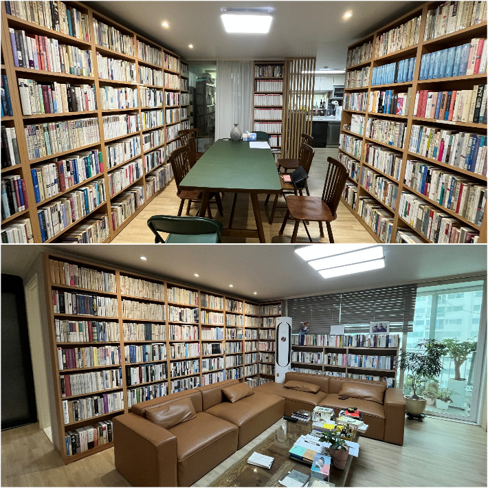 사단법인 우리땅걷기 신정일 이사장(문화사학자)이 살고 있는 전북 전주시 덕진구 자택이 제1호 전주시민서가로 지정됐다. 전주시 제공