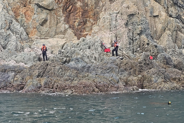 통영 매물도 실종자 수색. 통영해경 제공
