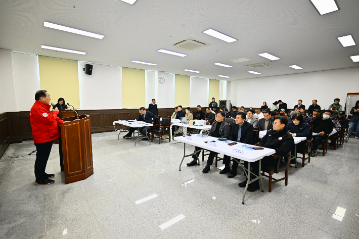 지난 3월 12일 대포항 공모 사업 신청 주민설명회. 속초시 제공
