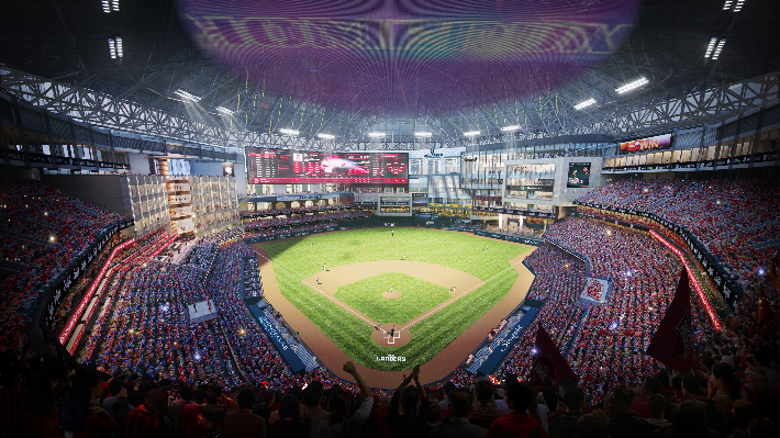  2028년 초 공식 개장을 목표로 하고 있는 스타필드 청라 멀티스타디움 내부 조감도. 신세계그룹 제공