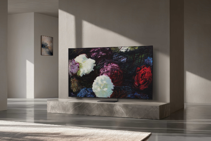 삼성 아트 스토어에서 '아트 바젤 홍콩(Art Basel Hong Kong 2026)' 컬렉션을 감상할 수 있다. '자오자오(Zhao Zhao)'의 'Seeds No.9(2025)' 라이프스타일 이미지. 삼성전자 제공