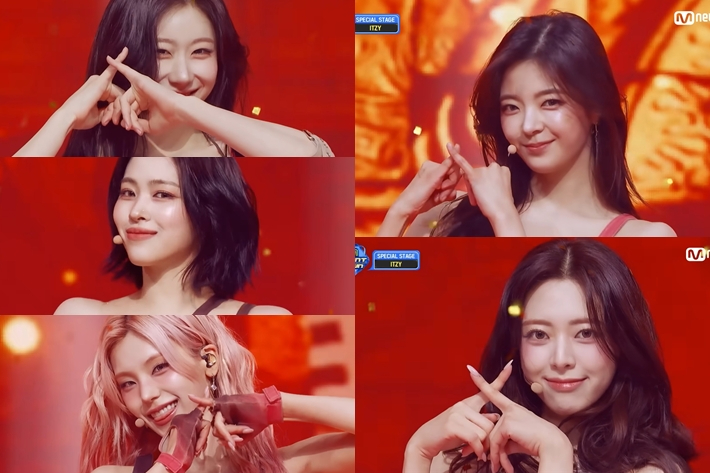 지난 19일 방송한 엠넷 '엠카운트다운'에서 있지는 '댓츠 어 노노' 무대를 선보였다. '엠카운트다운' 캡처