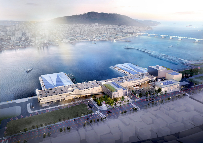 부산공동어시장 현대화 사업 조감도. HJ중공업 제공