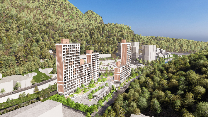 강원형 공공임대주택 조감도. 삼척시 제공