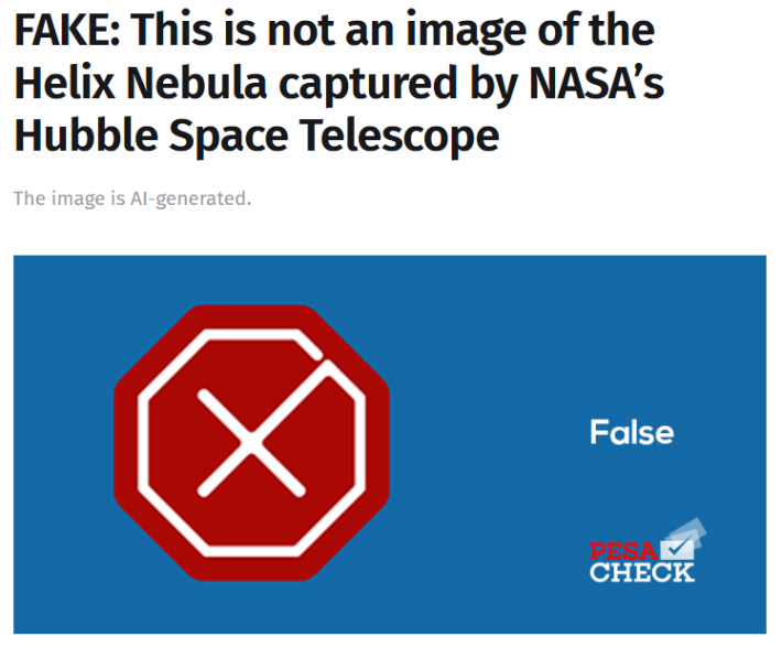 페사체크(PesaCheck) 홈페이지 캡처